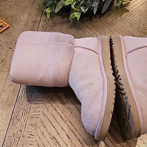 Classic short fur jersey cozy UGG size 7 light pink - Picture 3 of 12